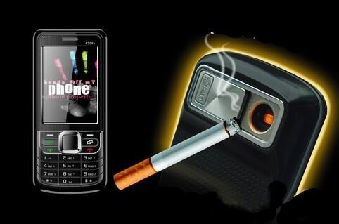 Un telephone portable avec allume cigare integre - telephone portable avec allume cigare integre