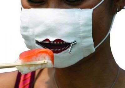 Un masque anti grippe qui permet de manger - un masque anti grippe pour manger